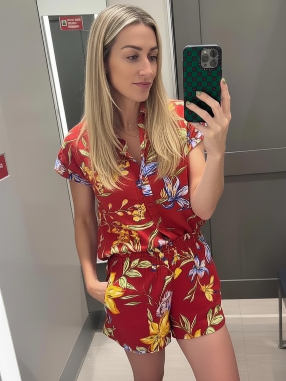 Red Floral Matching Set from A New Day NWT szS
